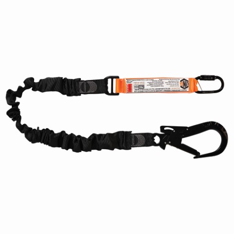 LINQ WEBBING LANYARD ELASTIC SNG LEG 1 X KARABINER 1 X T.A SCAFF HOOK